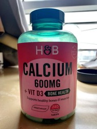 (包郵) 正版 HOLLAND&BARRETT
CALCIUM 600MG & VIT D 240S | 鈣片600毫克 + 維他命D 240粒|骨骼健康