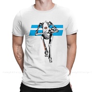Men Portal 2 GLaDOS TShirt Tall Robot Pure Cotton O neck Tees Harajuku Adult Shirt Oversize