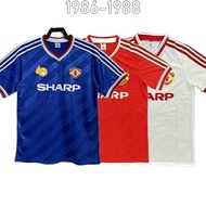 1986-88 Retro MAN Home Away Third Shirt Soccer Jersey Football Shirt