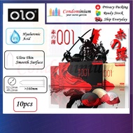 OLO Condom 001 Hyaluronic Acid Ultra Thin Tight Long Lasting Heat Superconductor 10pcs/Box Kondom