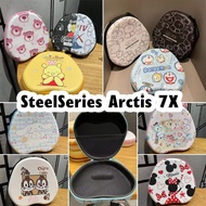 【imamura】For SteelSeries Arctis 7X Headphone Case Cartoon Simple Headset Earpads Storage Bag Casing Box