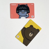 T-money Card (Set of 2) (Kakao Ryan, Line Friends Brown)