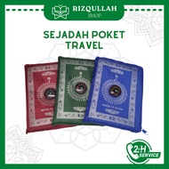 Sejadah Travel Poket Arah Kiblat-Pocket Travel Compass Prayer Mat FOR Ramadan Jumaat Sekolah Office