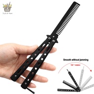 New Stainless Butterfly Folding Comb Butterfly Style Metal Trainer Tool Comb Shape