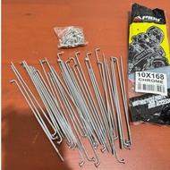 APIDO SPOKES AND NIPPLES SPOKE CHROME JEJARI SPOKE LIDI 10 x168