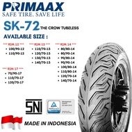 PRIMAAX Tyre SK72 RIM12 / RIM 13 / RIM 14 / RIM 17 The Crow Tubeless Tyre Medium Soft Compound