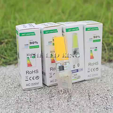 led bulb spotlight dimmable G9 cob G4 12V 3w 6w 9w 12w warm white 2700k 3000Kdaylight cool white rea