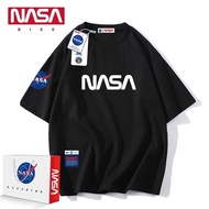 【แขนสั้นยอดนิยม】ผ้าฝ้าย 100%NASA เสื้อยืดแขนสั้นนาซ่าฤดูร้อน สินค้าลิขสิทธิ์แท้ เสื้อยืดคอตตอน เหมาะ
