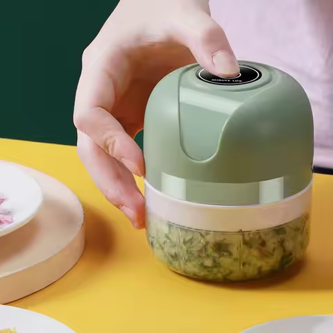 USB portable garlic grinder 250ML garlic grinder mini food chopper electric meat grinder kitchen veg
