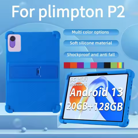 Case for plimpton P2 Tablet 10.1 inch,Soft Silicone Protector Kids Friendly,Adjustable Stand ,4 Corn
