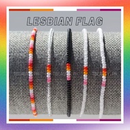 Lesbian Flag Bracelet | Pride Month Collection | LGBTQ Bracelets for Pride Day