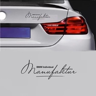 1Pc Car Body Sticker For BMW Individual Manufaktur E28 E30 E34 E36 E39 E46 E53 E60 E61 E70 E71 E85 E