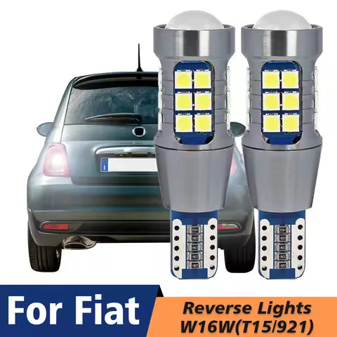 2x LED Reverse Light Blub Lamp Canbus W16W T15 For Fiat 500 500C 500L Ducato Punto Tipo Panda 2013 2