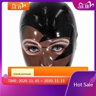 Latex Hood Rubber Mask Handmade Sexy Halloween Cosplay Costumes For Men WomenQZ
