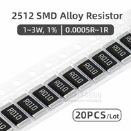 20PCS 2512 SMD Current Sense Resistor 1% Alloy Shunt Resistor R001 R005 R010 R020 R030 R050 R100 R20