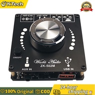 【Vktech】บอร์ดแอมพลิฟายเออร์เสียง ZK-502M ขนาดเล็ก 50W x 2 สเตอริโอ รองรับ Bluetooth 5.0 สำหรับเครื่อ