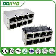 Multi-port2X4Socket 8P10C connector Gigabit Modular Block Interface DGKYD24Q042DB2A5D068