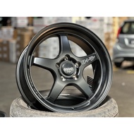 NEW 17X7.5J Lenso D1SF Rim (set of 4) Black 5X114.3 for Civic Camry Lancer CX3 CX30 CX5 X50 X70