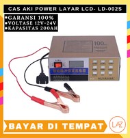 COD - BERGARANSI [CHARGER AKI MOBIL POWER SMART BATERAI LEAD 12- 24 VOLT 100Ah- LD-002S] Charger Aki