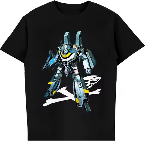 Printed T-Shirt tees top Men tshirt Skull One VF 1S Macross T Shirt anime clothes New Arrival street