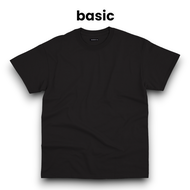 WILDCUT BASIC KAOS POLOS - HITAM