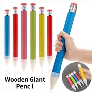 Wooden Giant Pencil 34CM Big Pencil,Fashion With Eraser Prop Novelty Toy Large Pencil