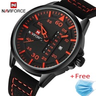 NAVIFORCE Luxury Brand Men Army Military Watch นาฬิกาข้อมือ es Mens Quartz Date Clock Man Leather St