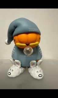全新ZCWO Garfield "I am not Sleeping" 加菲貓 26CM PVC FIGURE BLUE
