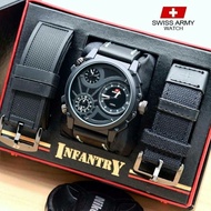 Jam Tangan Swiss Army Infantry Paket 3 Tali