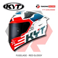 KYT Helmets TT Course Fuselage Red Glossy