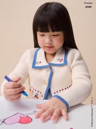 Pomelo. x Moomin เสื้อคาร์ดิแกนปักลาย / Pomelo. x Moomin Embroidered Cardigan - Off