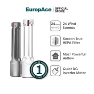 EuropAce Intelligent Dual Wings Air Purifying Bladeless Fan | EBFZ1 | Dual Korean True HEPA Filter, 