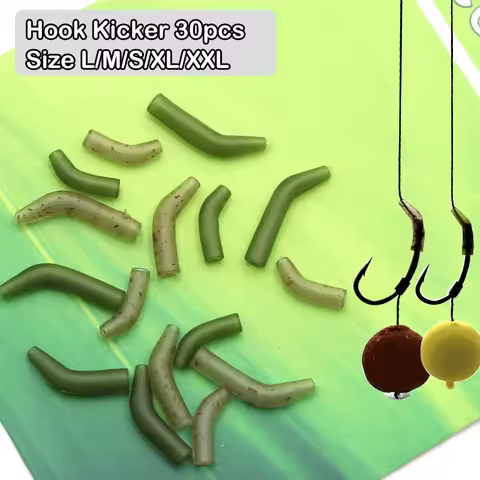 30x Carp Fishing Hook Kickers Size S/M/L/XL/XXL D Rig Kickers Hooks Line Short Line Aligner For Carp