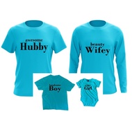 promosi family set t shirt sedondon  TURQOISE HOT SALE
