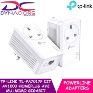 DYNACORE -TP-Link TL-PA7017P KIT AV1000 HomePlug AV2 MU-MIMO Gigabit Passthrough Powerline Starter