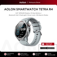 Aolon Tetra R4 Smart Watch AOD AMOLED Screen 24-Hour Health Monitoring Custom Wallpapers Sports Stra
