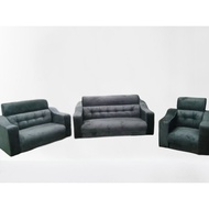 High Class Velvet Grey Sofa 1 Seater 2 Seater 3 Seater 1+2+3 Seater Sofa Baldu