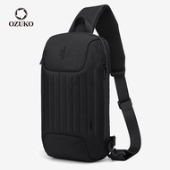 OZUKO Multifunction Men Chest Bag Waterproof Anti-theft Shoulder Sling Bags