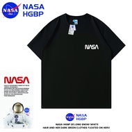NASA HGBP Anime n short-sleeved T-shirt mens summer fashion brand cotton loose half-sleeved lovers t