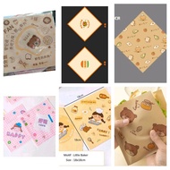 [5pcs] 18x18cm/sandwich Paper/AntiGreaseWax Paper