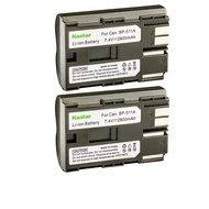 Kastar Battery (2-Pack) for Canon BP-511, BP-511A work with Canon EOS 5D, 10D, 20D, 20Da, 30D, 40D,
