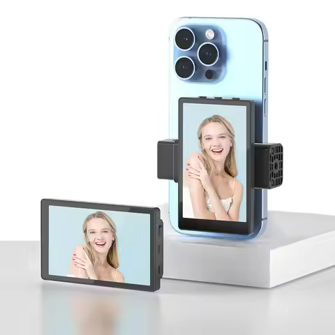King Ma Vlog Selfie Phone Monitor Screen, Phone Rear Camera Selfie for Selfie, Vlog, TikTok, Live St