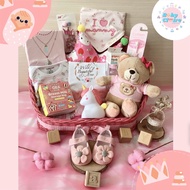 Baby Hampers Girl, baby girl birth gifts, baby parcels, children's birthday gifts