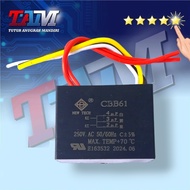 5 CABLE CAPACITOR CBB61 2+3+4 uF CBB61 2UF 2UF 4UF