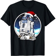 Fashion Holiday Santa Hat Christmas R2-D2 T-Shirt Unisex