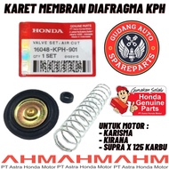 Original AHM Karet Membran Diafragma Honda Karisma Supra X 125 Karbu Kirana Valve Set Air Cut KPH