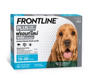 FRONTLINE PLUS DOG Size M (10-20 kg) ฟรอนท์ไลน์ พลัส ยาหยดกำจัดเห็บหมัด สำหรับสุนัข ขนาด M (น้ำหนัก