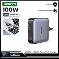 Ugreen ที่ชาร์จเร็ว100W USB C-4พอร์ตที่ชาร์จเร็วหลายพอร์ตเข้ากันได้กับ MacBook Pro Air iPhone 15 14