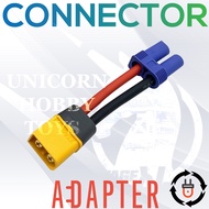 Arrma Axial Conversion Connector Adapter Plug EC5 / EC3 to TPlug Dean XT60 LiPo Battery