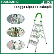 ISKU MULTIFUNCTIONAL ALUMINUM FOLDING LADDER HOUSEHOLD LADDER 3, 4, 5, 6 STEPS
